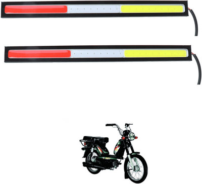 LOVMOTO Universal 17cm LED Underglow Light Strip Strobe Flash Daytime Runing Light g101 Indicator Light Car, Motorbike LED for Honda (12 V, 5 W)(Universal For Bike, Pack of 1)