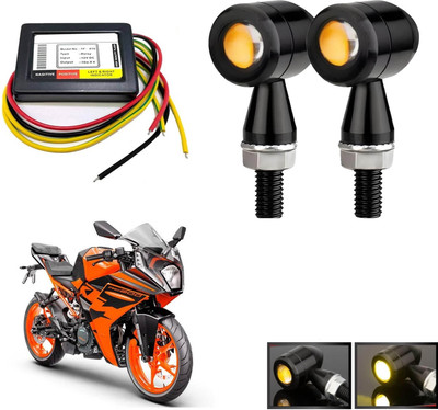 Vagary Bike Turn Signal Indicator With Indicator Flasher for KTM RC 200 Indicator Light Motorbike LED for KTM (12 V, 15 W)(RC 200)