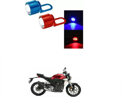 E-Shoppe Strobe Light Red Blue Auto Flashing Eagle Eye For CB300R Interior Light Motorbike LED for Honda (12 V, 24 W)(Universal For Bike, Pack of 2)