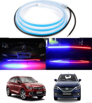 MATIES Flexible Police Light 120cm LED Strip Car Hood/Trunk/Dashboard/Door For Glanza Car Fancy Lights(Blue, Red)