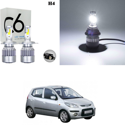 PRTEK H4 C6 36W 3800LM LED Headlight Kit 6000K _R80 Headlight Car, Motorbike LED for Hyundai (12 V, 36 W)(i10, Pack of 2)