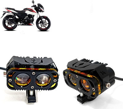 AUTO PEARL 2Lens LED White/Yellow/Red High Beam Led with Flashing for Pulsar 180 Fog Lamp Motorbike LED for Bajaj (12 V, 30 W)(Pulsar 180, Pack of 2)