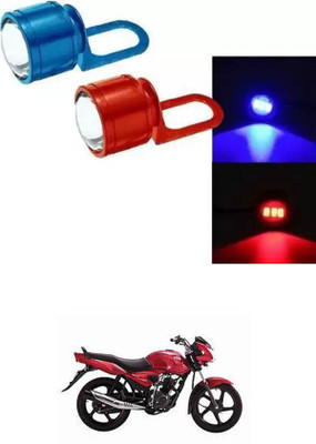 E-Shoppe Light Red Blue Auto Flashing Interior Light Motorbike LED for TVS (12 V, 24 W)(Universal For Bike, Pack of 2)