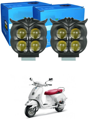 GONAMA Universal for car and bike LED 40w Owl Fog Light Yellow/White and Red Eye SG335 Tail Light Car, Motorbike LED for Mahindra (12 V, 40 W)(Rodeo RZ, Pack of 2)