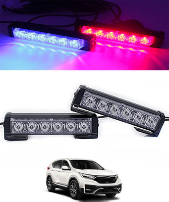 ABJD Universal Red/Blue Waterproof 12V 6 LED Police Light With Remote For Car-75 Fog Lamp Car LED for Honda (12 V, 55 W)(Universal For Car, Pack of 1)