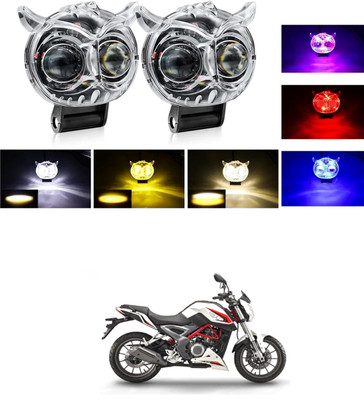 LOVMOTO Front, Rear LED Indicator Light for Honda CB Shine(White, Yellow)