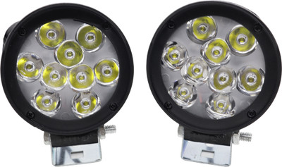 AutoPowerz LIU HJG 9 LED Cap Set Fog Light Universal for Bikes and Cars Fog Lamp Motorbike LED (9 V, 30 W)(Universal For Bike, Universal For Car, Pack of 2)