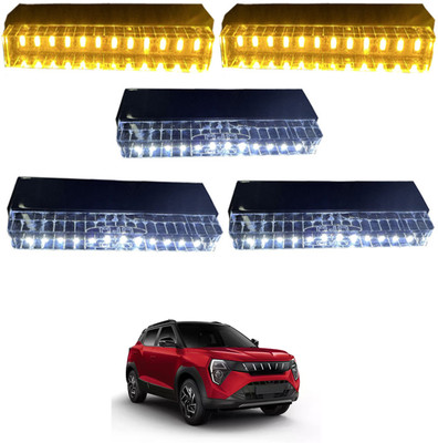 MSNP Car Roof Amber/White UFO LED Waterproof Light (Ste Of 5) Universal For Car 324 Fog Lamp Car LED for Mahindra (12 V, 55 W)(Universal For Car, Pack of 5)