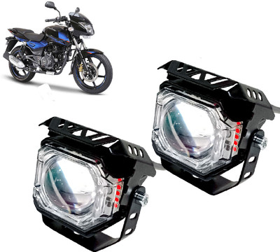 AUTO PEARL White/Yellow & Multi Flicker Red/Blue High Beam Led for Pulsar 150 DTS-i Fog Lamp Motorbike LED for Bajaj (12 V, 30 W)(Pulsar 150 DTS-i, Pack of 2)
