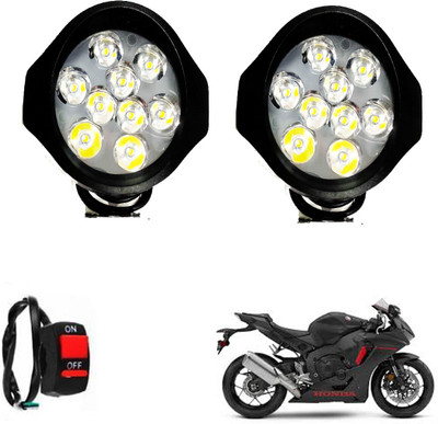 REPLEY 9ledoval-2+btn-041 Fog Lamp Car, Motorbike LED for Honda (12 V, 35 W)(CBR 1000RR, Pack of 1)