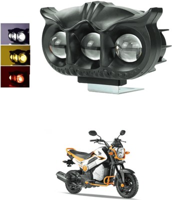 LOVMOTO Universal 30w Led Owl Fog Light Yellow/White nd Red Devil Eye with Flashing s289 Fog Lamp Car, Motorbike LED for Honda (12 V, 30 W)(Universal For Bike, Pack of 1)
