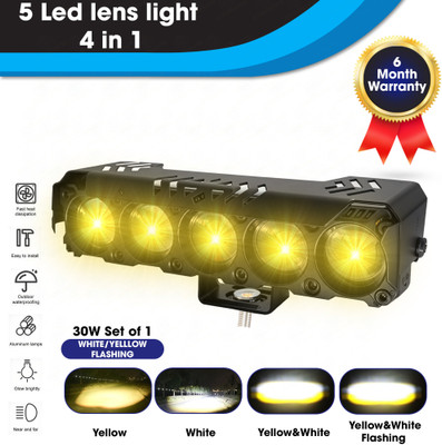 Otoroys 5 LED Future Eye 5 in 1 Powerful 30 W Fog Light With Devil Eye Fog Lamp Motorbike, Car LED (12 V, 30 W)(Universal For Car, Pack of 1)