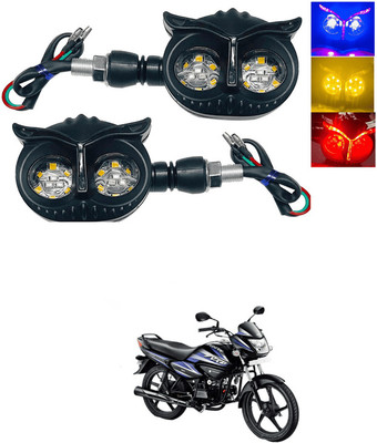 LOVMOTO Front, Rear LED Indicator Light for Hero Splendor NXG(Multicolor)