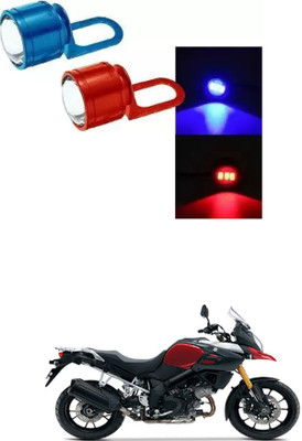 E-Shoppe Strobe Light Red Blue Auto Flashing Eagle Eye For V-Strom 1000 Interior Light Motorbike LED for Suzuki (12 V, 24 W)(V-Strom 1000, Pack of 2)