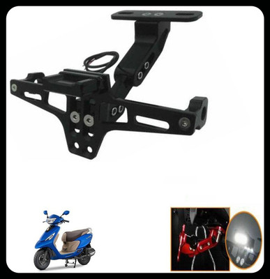REPLEY BBD-led-no.plate-bracket-black174-BBD License Plate Light Car, Motorbike LED for TVS (12 V, 35 W)(Scooty Zest)