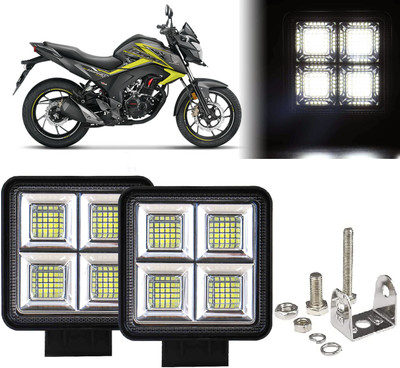 AUTO PEARL 64 LED 192W Fog Light Super Bright With Mounting Brackets for CB Hornet 160 R Fog Lamp Motorbike LED for Honda (12 V, 192 W)(CB Hornet 160R, Pack of 2)