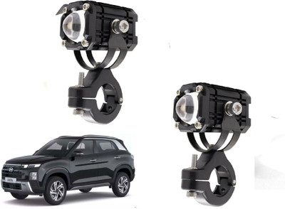 AUTO PEARL Mini LED White/Yellow/Red with Flashing Led for Creta 2024 Fog Lamp Car LED for Hyundai (12 V, 15 W)(Creta, Pack of 2)