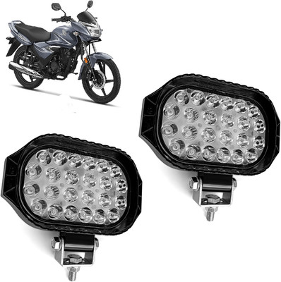 AUTO PEARL 24 LED Hi-Lo Ultra Bright White light Driving Spot Work Lights for Bike 110 Back Up Lamp Motorbike LED for Honda (12 V, 45 W)(CB Shine)