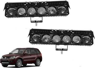 AUTO PEARL 6Projector lens LED Dual Color White and Yellow High Beam Foglight M208 Fog Lamp Car LED for Maruti Suzuki (12 V, 35 W)(Grand Vitara, Pack of 2)