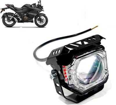 AUTO PEARL White/Yellow High Beam & Multi Flicker Red/Blue Led A079 Fog Lamp Motorbike LED for Suzuki (12 V, 30 W)(Gixxer, Pack of 1)