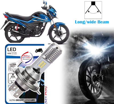 AUTO PEARL 2-Side 12Led Chips Motorcycle Bulb 7500K-12V-9W wide Beam Ultra Bright White C28 Headlight Motorbike LED for Honda (12 V, 9 W)(Livo, Pack of 1)