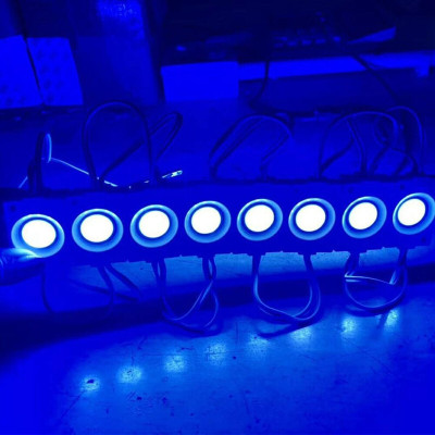 LOVMOTO DC 12 Volt 2.4 Watt Coin Shape LED Module Light Lamp Bulb Multipurpose SG420 Indicator Light Car, Motorbike LED for Bajaj (12 V, 12 W)(V15, Pack of 1)