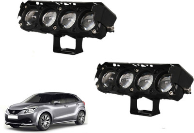 AUTO PEARL 4-Projector lens LED Dual Color White and Yellow Led for Baleno New 2015-2019 Fog Lamp Car LED for Maruti Suzuki (12 V, 25 W)(Baleno, Pack of 2)