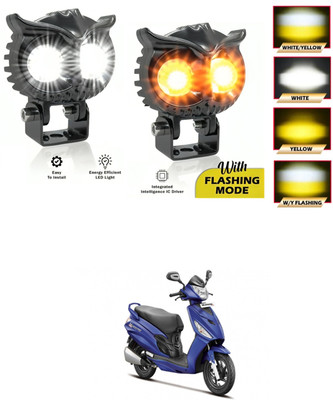 LOVMOTO Front, Rear LED Indicator Light for Hero Ignitor(White, Yellow)