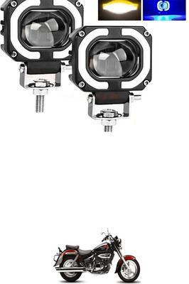 GONAMA Fog Headlight Light Offroad Truck Angel Eye LED Portable Spotlights Driving s443 Car Fancy Lights(Multicolor)