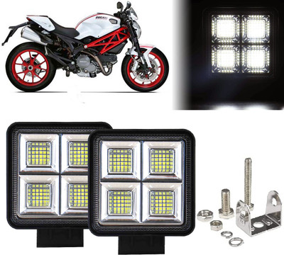 AUTO PEARL 64 LED 192W Fog Light Super Bright With Mounting Brackets for Monster 796 S2 R Fog Lamp Motorbike LED for Ducati (12 V, 192 W)(Monster 796 S2R, Pack of 2)
