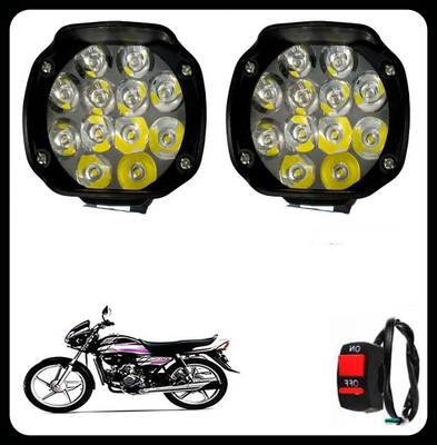REPLEY BBD-L1-LWD-tttwo+BTN-046-BBD Headlight Motorbike LED for Hero (12 V, 35 W)(CD Dawn, Pack of 2)