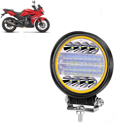 AUTO PEARL 4 Lens White/Yellow & Multi Flicker Red/Blue Led for Moto Corp Xtreme 200 S Fog Lamp Motorbike LED for Hero (12 V, 72 W)(Xtreme 200S, Pack of 1)