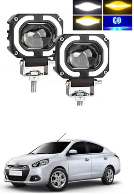 GONAMA Fog Headlight Light Offroad Truck Angel Eye LED Portable Spotlights Driving s119 Side Marker Car, Motorbike LED for Honda (12 V, 40 W)(Universal For Bike, Pack of 2)