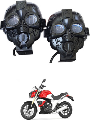 GONAMA Universal For All Motorcycle Fog Light Spot Projector Yellow And White SG714 Tail Light Car, Motorbike LED for Mahindra (12 V, 20 W)(Mojo, Pack of 2)