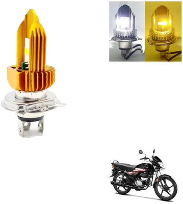 REPLEY dualcolor-h4-white-yellow-mode-028 Headlight Car, Motorbike LED for Hero (12 V, 30 W)(CD Deluxe, Pack of 1)