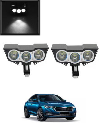 MATIES 12V White Waterproof Eagle Eye LED Fog Light For Car-198 Fog Lamp Car LED for Skoda (12 V, 55 W)(Octavia, Pack of 1)