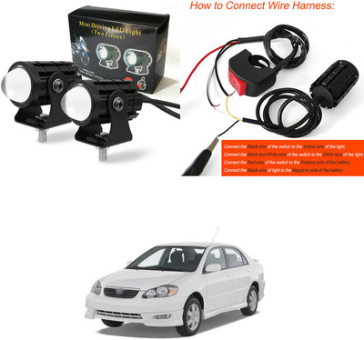PRTEK LED Fog Light 2PCS_R235 Fog Lamp Car, Motorbike LED (8 V, 10 W)(Corolla, Pack of 2)