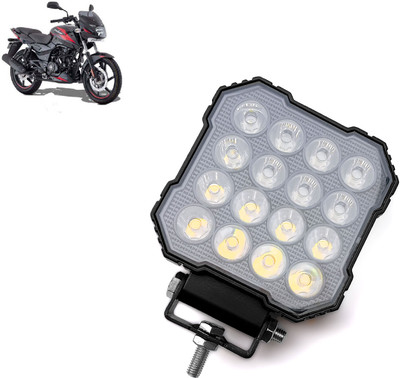 AUTO PEARL 16LED Round White Foglight Flashing Light, Work Spot White Lights A031 Fog Lamp Motorbike LED for Bajaj (12 V, 30 W)(Pulsar 150, Pack of 1)