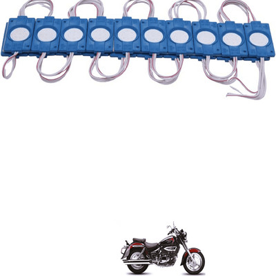 LOVMOTO DC 12 Volt 2.4 Watt Coin Shape LED Module Light Lamp Bulb Multipurpose SG47 Indicator Light Car, Motorbike LED for Hyosung (12 V, 12 W)(Aquila 250, Pack of 1)