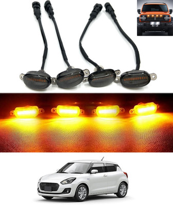 MATIES 4LED Front Grill Led Lights Amber Lights Jeep/Trucks-SwiftMaruti Suzuki2018 Fog Lamp Car, Truck, Van LED for Maruti Suzuki (12 V, 36 W)(Swift)