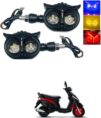 LOVMOTO Front, Rear LED Indicator Light for Mahindra Rodeo RZ(Multicolor)