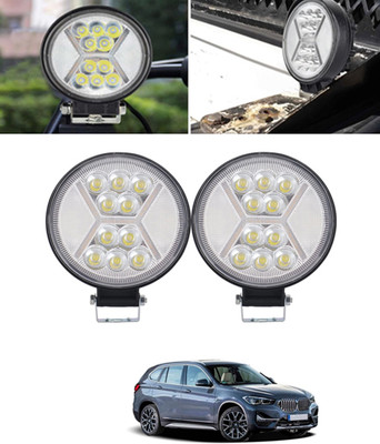 MSNP Universal White/yellow 10LED 12V Fancy Mini X Mercury Light For Car-308 Fog Lamp Car LED for BMW (12 V, 55 W)(Universal For Car, Pack of 1)