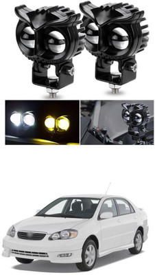 LOVMOTO Owl LED Driving Lights Motorcycle Fog Lights 493 Headlight Car, Motorbike LED for Toyota (12 V, 36 W)(Corolla, Pack of 2)