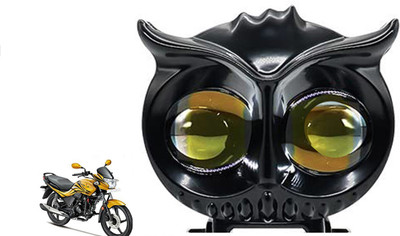 SMARTER RIDE OWL Shape Fog Yellow-White Flash light 9V-60V 20W Passion X Pro Headlight Motorbike LED for Hero (12 V, 20 W)(Passion Plus, Pack of 1)