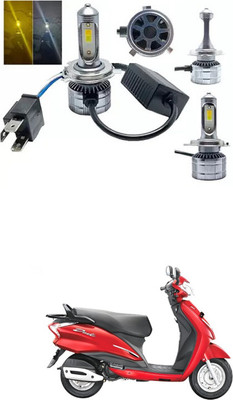 PRTEK LED CYT H4 Dual Color Bike Headlight Bulb Headlight_R109 Headlight Motorbike LED (12 V, 40 W)(Aquila 250, Pack of 1)