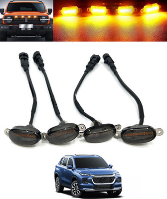 MSNP Waterproof Universal Yellow Set Of 4 Front Grill Fancy Light For Car-126 Headlight Car LED for Maruti Suzuki (12 V, 36 W)(Grand Vitara, Pack of 1)