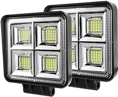 AUTO PEARL 192Ws-64 LED Fog Light Super Bright With Mounting Brackets for All Car Fog Lamp Car, Van, Truck LED (12 V, 192 W)(Universal For Car, Pack of 2)