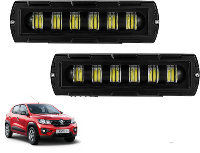 AUTO PEARL 6 Inch Auxiliary 6Led Light Bar 6D Light Led, Work Spot Light for Car A222 Fog Lamp Car LED for Renault (12 V, 30 W)(Kwid, Pack of 2)