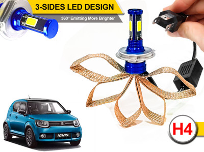 AUTO PEARL High Power Z3 4000Lm, 6500K with copper strip Heatsink H4 Headlight Led Bulb_B06 Headlight Car LED for Maruti Suzuki (12 V, 36 W)(Ignis)