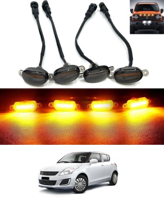 AYW 4LED Front Grill Led Lights Amber Jeep/SUV/Trucks-Swift-2010 Fog Lamp Car, Truck, Van LED for Maruti Suzuki (12 V, 36 W)(Swift, Pack of 4)